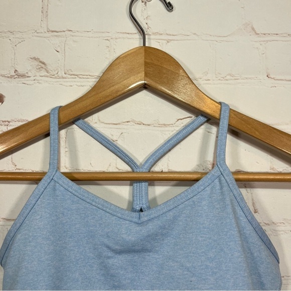 Athleta Girl Top Size Large 12 Blue Athletic Cheer Yoga Sports Cami - Picture 4 of 8